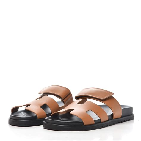 hermes calfskin womens chypre sandals 35 gold|Hermes chypre sandals.